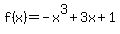 f%28x%29=-x%5E3%2B3x%2B1