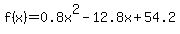 f%28x%29=0.8x%5E2-12.8x%2B54.2