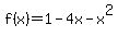 f%28x%29=1-4x-x%5E2