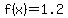 f%28x%29=1.2