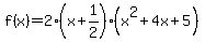 f%28x%29=2%28x%2B1%2F2%29%28x%5E2%2B4x%2B5%29