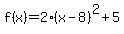 f%28x%29=2%28x-8%29%5E2%2B5
