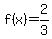f%28x%29=2%2F3