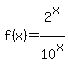 f%28x%29=2%5Ex%2F10%5Ex