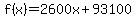 f%28x%29=2600x%2B93100