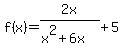 f%28x%29=2x%2F%28x%5E2%2B6x%29%2B5