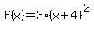 f%28x%29=3%28x%2B4%29%5E2