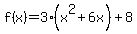 f%28x%29=3%28x%5E2%2B6x%29%2B8