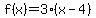 f%28x%29=3%28x-4%29