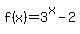 f%28x%29=3%5Ex+-+2