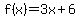 f%28x%29=3x%2B6