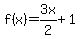 f%28x%29=3x%2F2%2B1