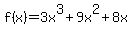 f%28x%29=3x%5E3%2B9x%5E2%2B8x+