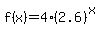 f%28x%29=4%282.6%29%5Ex+