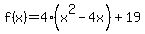 f%28x%29=4%28x%5E2-4x%29%2B19