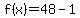 f%28x%29=48-1