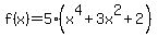 f%28x%29=5%28x%5E4%2B3x%5E2%2B2%29+