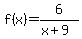 f%28x%29=6%2F%28x%2B9%29