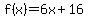 f%28x%29=6x%2B16