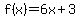 f%28x%29=6x%2B3