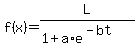 f%28x%29=L%2F%281%2Ba%2Ae%5E%28-bt%29%29