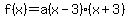 f%28x%29=a%28x-3%29%28x%2B3%29