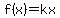 f%28x%29=kx