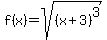 f%28x%29=sqrt%28%28x%2B3%29%5E3%29