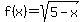 f%28x%29=sqrt%285-x%29