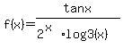 f%28x%29=tanx%2F%282%5E%28x%29log3%28x%29%29