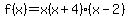 f%28x%29=x%28x%2B4%29%28x-2%29