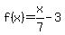 f%28x%29=x%2F7-3