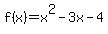 f%28x%29=x%5E2-3x-4