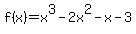 f%28x%29=x%5E3-2x%5E2-x-3
