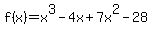 f%28x%29=x%5E3-4x%2B7x%5E2-28