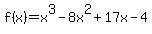 f%28x%29=x%5E3-8x%5E2%2B17x-4