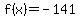 f%28x%29+=+-141