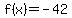 f%28x%29+=+-42