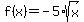 f%28x%29+=+-5%2Asqrt%28x%29
