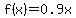 f%28x%29+=+0.9x