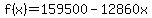 f%28x%29+=+159500+-+12860x