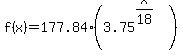 f%28x%29+=+177.84%283.75%5E%28x%2F18%29%29