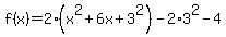 f%28x%29+=+2%28x%5E2%2B6x%2B3%5E2%29-2%2A3%5E2-4
