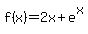 f%28x%29+=+2x+%2B+e%5Ex