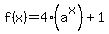 f%28x%29+=+4%28a%5Ex%29%2B1