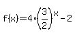 f%28x%29+=+4%2A%283%2F2%29%5Ex-2