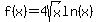 f%28x%29+=+4sqrt%28x%29ln%28x%29