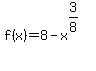 f%28x%29+=+8+-+x%5E%283%2F8%29%5E%22%22