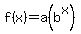 f%28x%29+=+a%28b%5Ex%29