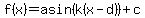 f%28x%29+=+a+sin+%28k%28x-d%29%29+%2B+c